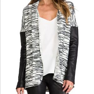 Cynthia Vincent black & white cardigan